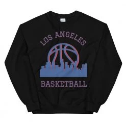 Fan Gear Nation Los Angeles Clippers Basketball Crew Neck Sweatshirt Unisex Cotton/Polyester