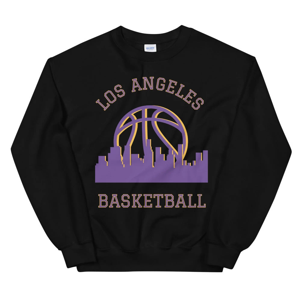 Fan Gear Nation Los Angeles Lakers Basketball Crew Neck Sweatshirt Unisex Cotton/Polyester 4 Fan Gear Nation Los Angeles Lakers Basketball Crew Neck Sweatshirt Unisex Cotton/Polyester