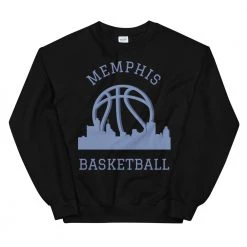 Fan Gear Nation Memphis Grizzlies Basketball Crew Neck Sweatshirt Unisex Cotton/Polyester