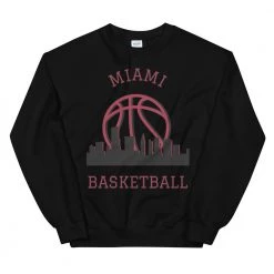 Fan Gear Nation Miami Heat Basketball Crew Neck Sweatshirt Unisex Cotton/Polyester
