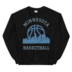 Fan Gear Nation Minnesota Timberwolves Basketball Crew Neck Sweatshirt Unisex Cotton/Polyester