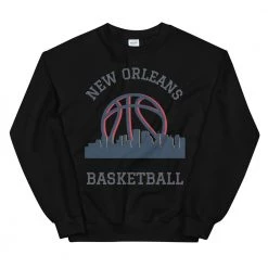 Fan Gear Nation New Orleans Pelicans Basketball Crew Neck Sweatshirt Unisex Cotton/Polyester