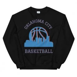 Fan Gear Nation Oklahoma City Thunder Basketball Premium Long Sleeve Tee Shirt Unisex Cotton/Polyester