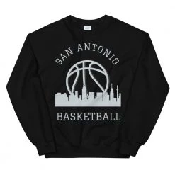 Fan Gear Nation San Antonio Spurs Basketball Crew Neck Sweatshirt Unisex Cotton/Polyester