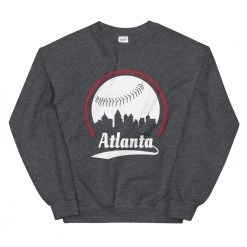 Fan Gear Nation Unisex Atlanta Braves Baseball Crewneck Sweatshirt
