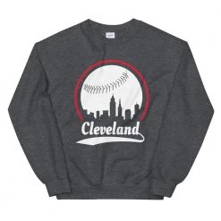 Fan Gear Nation Unisex Cleveland Indians Baseball Crewneck Sweatshirt