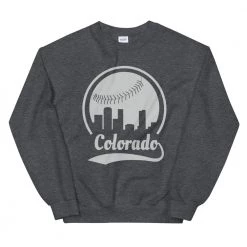 Fan Gear Nation Unisex Colorado Rockies Baseball Crewneck Sweatshirt