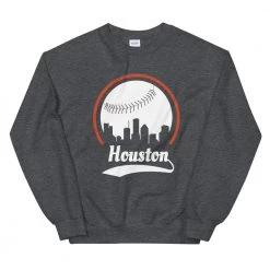 Fan Gear Nation Unisex Houston Astros Baseball Crewneck Sweatshirt