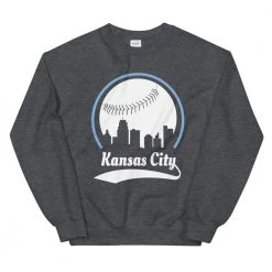 Fan Gear Nation Unisex Kansas City Royals Baseball Crewneck Sweatshirt