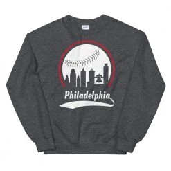Fan Gear Nation Unisex Philadelphia Phillies Baseball Crewneck Sweatshirt