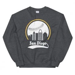 Fan Gear Nation Unisex San Diego Padres Baseball Crewneck Sweatshirt