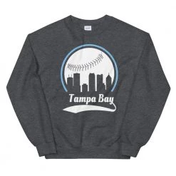 Fan Gear Nation Unisex Tampa Bay Rays Baseball Crewneck Sweatshirt