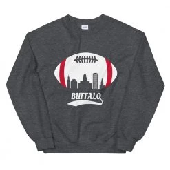 Fan Gear Nation Unisex Buffalo Bills Football Crew Neck Sweatshirt