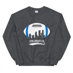 Fan Gear Nation Unisex Los Angeles Chargers Football Crew Neck Sweatshirt