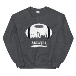 Fan Gear Nation Unisex Las Vegas Raiders Football Crew Neck Sweatshirt