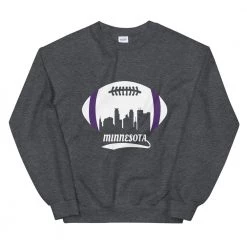 Fan Gear Nation Unisex Minnesota Vikings Football Crew Neck Sweatshirt
