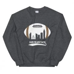 Fan Gear Nation Unisex San Francisco 49Ers Football Crew Neck Sweatshirt