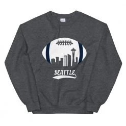 Fan Gear Nation Unisex Seattle Seahawks Football Crew Neck Sweatshirt