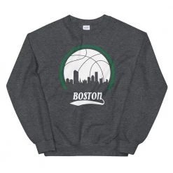 Fan Gear Nation Unisex Boston Celtics Basketball Crew Neck Sweatshirt