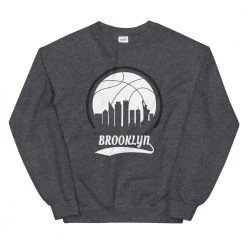 Fan Gear Nation Unisex Brooklyn Nets Basketball Crew Neck Sweatshirt