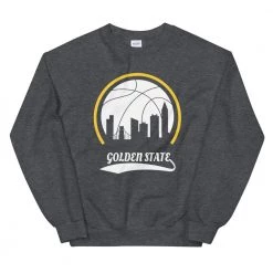 Fan Gear Nation Unisex Golden State Warriors Basketball Crew Neck Sweatshirt