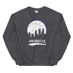 Fan Gear Nation Unisex Los Angeles Lakers Basketball Crew Neck Sweatshirt