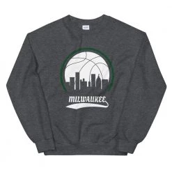 Fan Gear Nation Unisex Milwaukee Bucks Basketball Crew Neck Sweatshirt