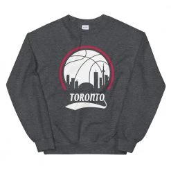 Fan Gear Nation Unisex Toronto Raptors Basketball Crew Neck Sweatshirt