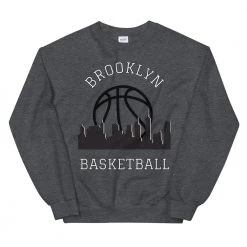 Fan Gear Nation Brooklyn Nets Basketball Crew Neck Sweatshirt Unisex Cotton/Polyester