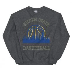 Fan Gear Nation Golden State Warriors Basketball Crew Neck Sweatshirt Unisex Cotton/Polyester