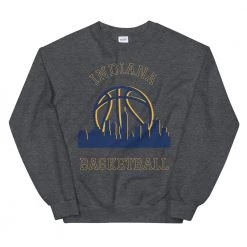 Fan Gear Nation Indiana Pacers Basketball Crew Neck Sweatshirt Unisex Cotton/Polyester