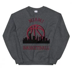 Fan Gear Nation Miami Heat Basketball Crew Neck Sweatshirt Unisex Cotton/Polyester