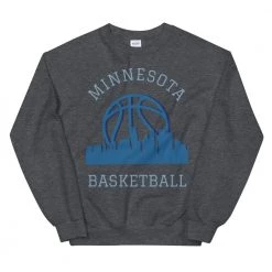 Fan Gear Nation Minnesota Timberwolves Basketball Crew Neck Sweatshirt Unisex Cotton/Polyester
