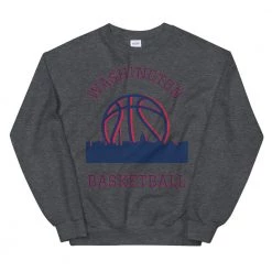 Fan Gear Nation Washington Wizards Basketball Crew Neck Sweatshirt Unisex Cotton/Polyester
