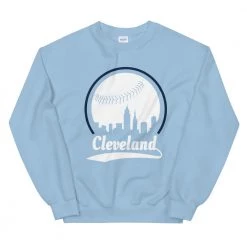 Fan Gear Nation Unisex Cleveland Indians Baseball Crewneck Sweatshirt