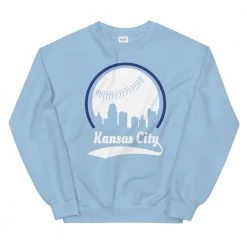 Fan Gear Nation Unisex Kansas City Royals Baseball Crewneck Sweatshirt