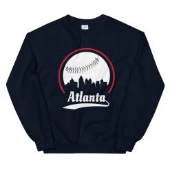 Fan Gear Nation Unisex Atlanta Braves Baseball Crewneck Sweatshirt