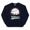Fan Gear Nation Unisex Baltimore Orioles Baseball Crewneck Sweatshirt