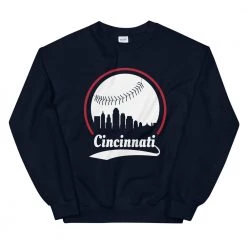 Fan Gear Nation Unisex Cincinnati Reds Baseball Crewneck Sweatshirt
