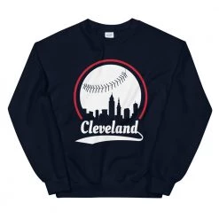 Fan Gear Nation Unisex Cleveland Indians Baseball Crewneck Sweatshirt