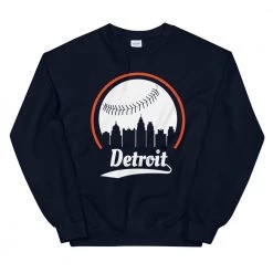 Fan Gear Nation Unisex Detroit Tigers Baseball Crewneck Sweatshirt