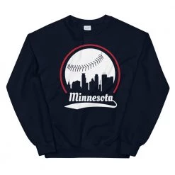 Fan Gear Nation Unisex Minnesota Twins Baseball Crewneck Sweatshirt