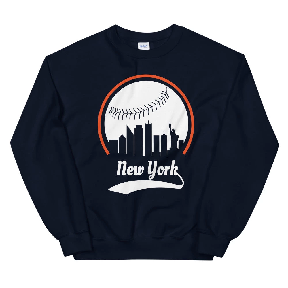 Fan Gear Nation Unisex New York Mets Baseball Crewneck Sweatshirt 3 Fan Gear Nation Unisex New York Mets Baseball Crewneck Sweatshirt
