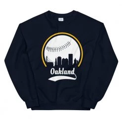 Fan Gear Nation Unisex Oakland Athletics Baseball Crewneck Sweatshirt
