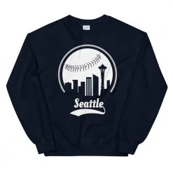 Fan Gear Nation Unisex Seattle Mariners Baseball Crewneck Sweatshirt