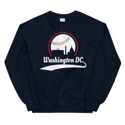 Fan Gear Nation Unisex Washington Nationals Baseball Crewneck Sweatshirt