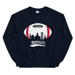 Fan Gear Nation Unisex Buffalo Bills Football Crew Neck Sweatshirt