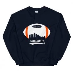 Fan Gear Nation Unisex Cincinnati Bengals Football Crew Neck Sweatshirt
