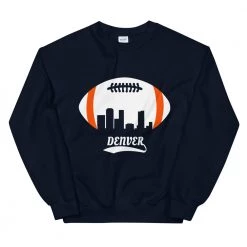 Fan Gear Nation Unisex Denver Broncos Football Crew Neck Sweatshirt