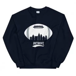 Fan Gear Nation Unisex Detroit Lions Football Crew Neck Sweatshirt